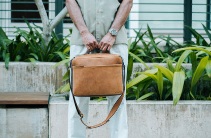 Leather CPAP Travel Bag