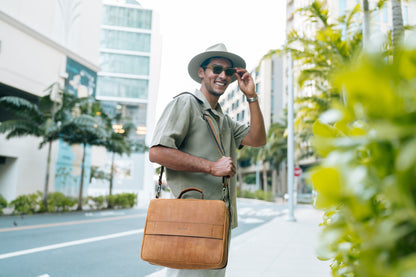 Leather CPAP Travel Bag