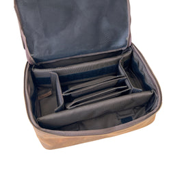 Clearance - Leather CPAP Travel Bag - Cocoa