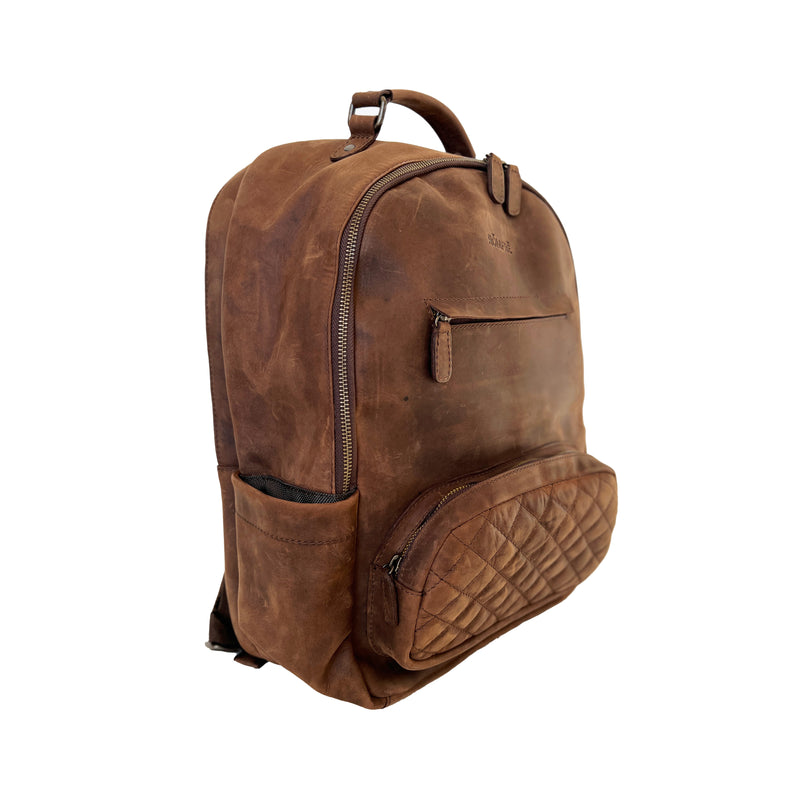 Clearance - EDC Leather Backpack - Cocoa